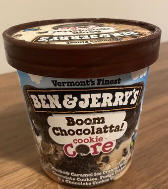 Ben and Jerry's Boom Chocolatta Cookie Core